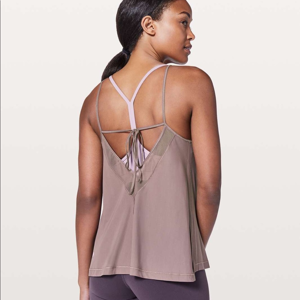 Lululemon Final Count Tank Antique Bark size 2